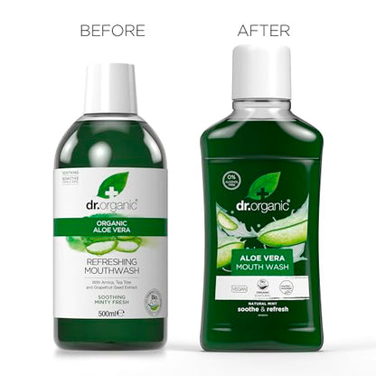 Dr.Organic Enjuague Bucal Aloe Vera Organico 500 ml