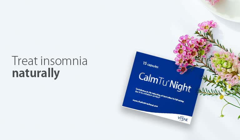 Vitae Calm Tu Night 30 cápsulas | Valeriana, Pasiflora, Amapola de Californa, Magnesio, Melisa, Melatonina (1mg) | Insomnio | Dormir y descansar | No efectos secundarios, 30, 30 unidad, 1