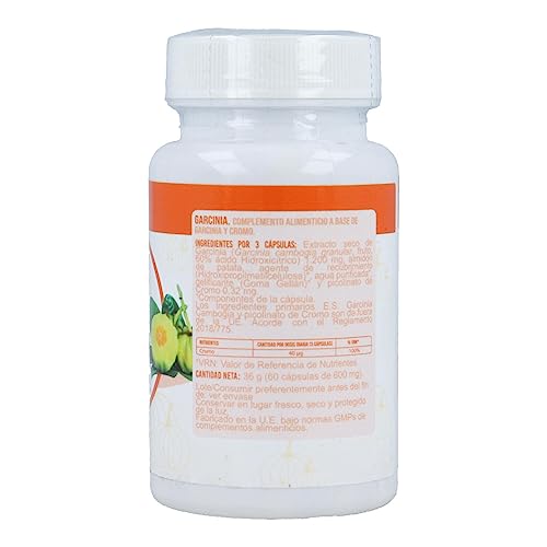 Naturlider - Garcinia, Complemento Alimenticio a Base de Garcinia y Cromo - 60 Cápsulas