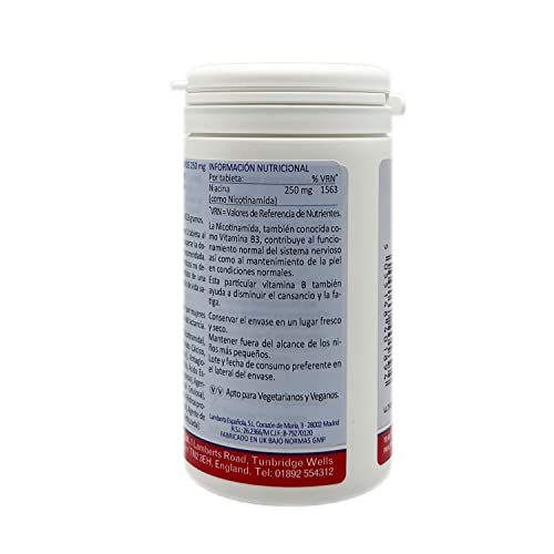 Lamberts Nicotinamida 250mg - 100 Tabletas