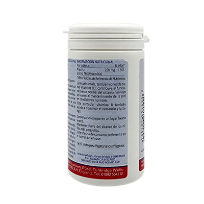 Lamberts Nicotinamida 250mg - 100 Tabletas