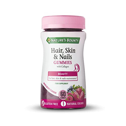 Nature's Bounty Complemento alimenticio para el Pelo, Piel y Uñas Gummies - 60 Unidades