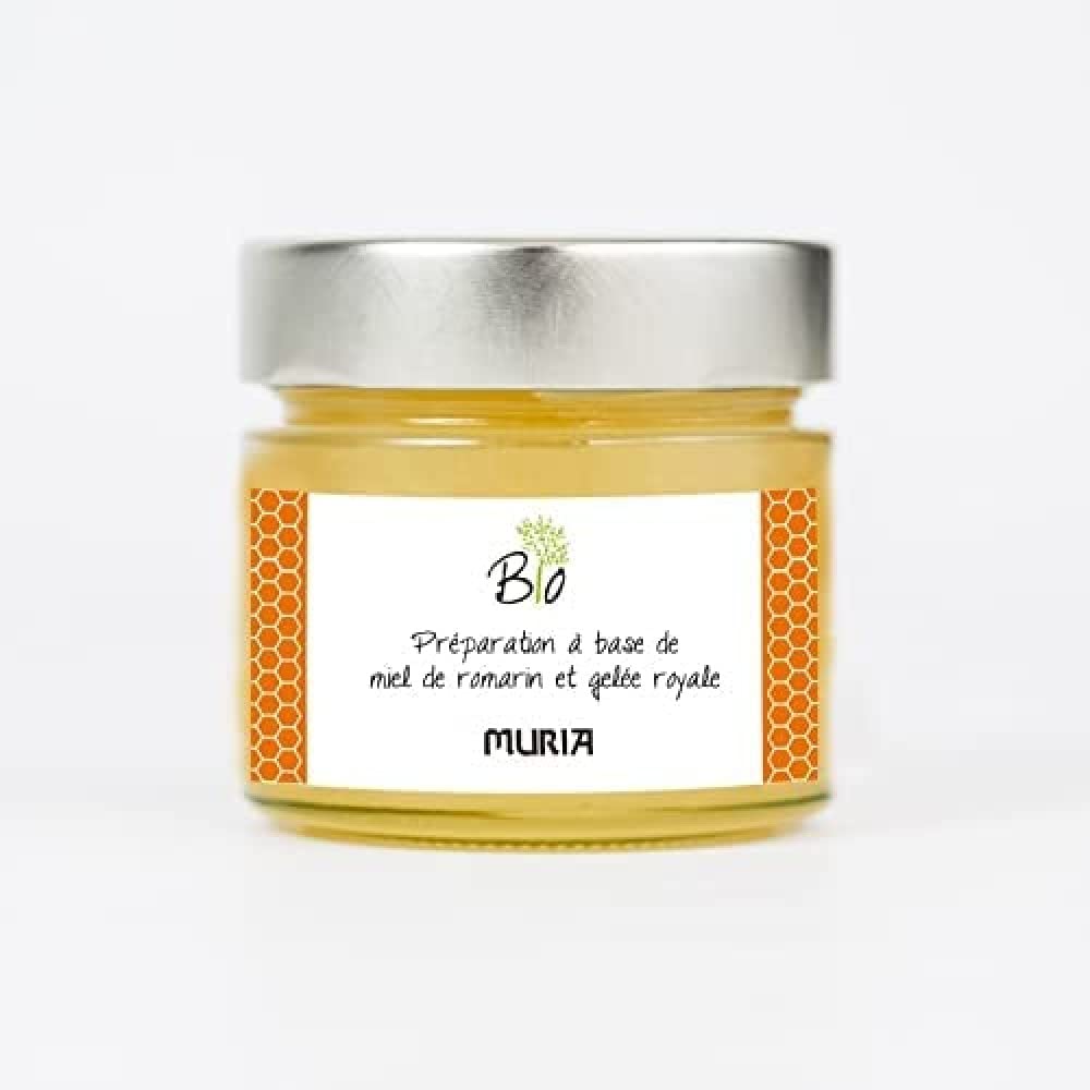 MIEL DE ROMERO cruda con jalea real 250gr. BIO