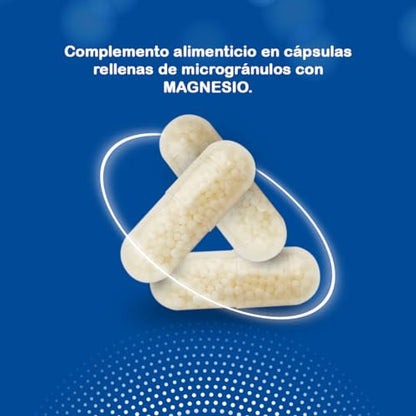 NEO - Magnesio - Complemento Alimenticio en Microgránulos - Reduce fatiga, Mejora concentración - Alivia espasmos y temblores musculares - Sin Gluten