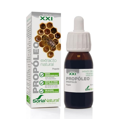 Soria Natural Própoleo Extracto Puro 100% Natural - Complemento Alimenticio con Propolis - Aumenta las Defensas y Regula Sistema Inmunológico, Antiséptico y Antiinflamatorio