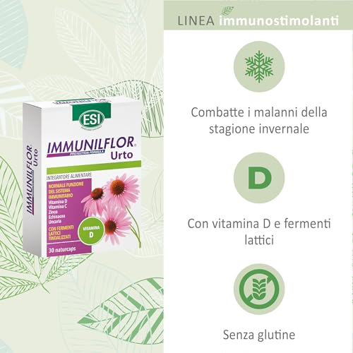 TREPATDIET-ESI Immuniflor Urto Complemento Alimenticio para el Sistema Inmunologico, 30 Cápsulas