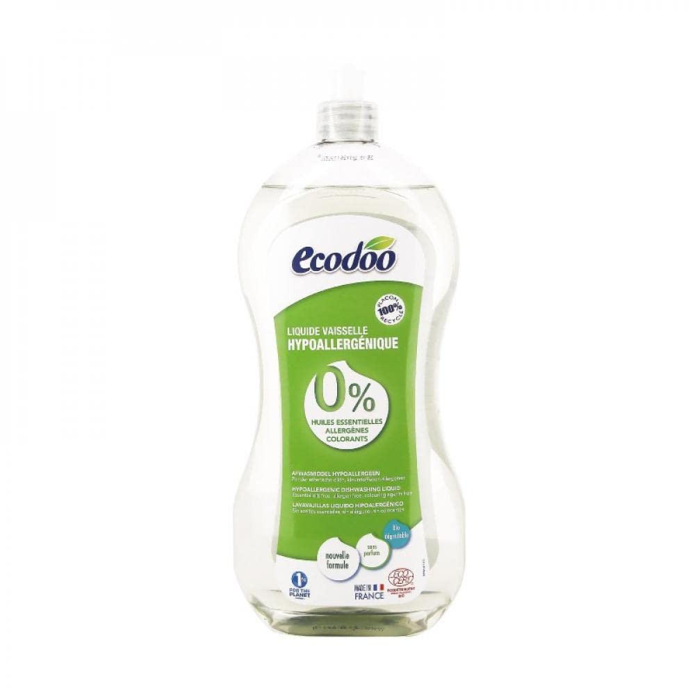 Ecodoo LAVAVAJILLAS HIPOALERGENICO 0% 1 L, Estándar, Único, 1000