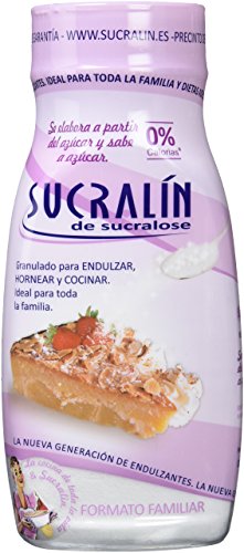 SUCRALIN® – Edulcorante Sucralosa Granulado Familiar 300 gr | 100% Natural | Auténtico sabor de azúcar | Apto para Cocinar y Hornear | Para todas las Dietas | 0% calorías |