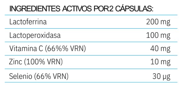 INMUNE VIT con Lactoferrina y Lactoperoxidasa - 30 Cápsulas MONT-STAR