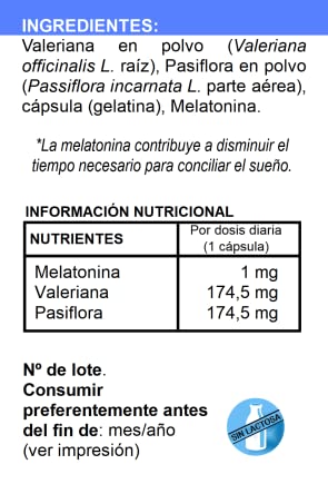 Robis Melatonina Plus Complemento Alimenticio Natural - 60 Cápsulas