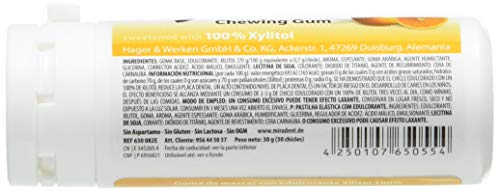 miradent Xylitol Chicle Sabor Frutas Bote 30 Ud X 30 Gr Bote De 30 Unidades X 30 Gramos - 400 g