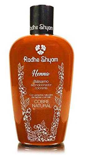 Radhe Shyam Bálsamo Henna Color Cobre Natural 1 Unidad 300 ml