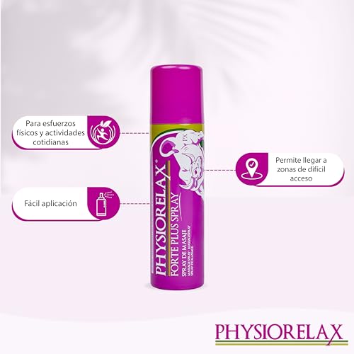 Physiorelax - Forte Plus, Spray de Fácil Aplicación, Con Ingredientes de Origen Natural - 150 ml