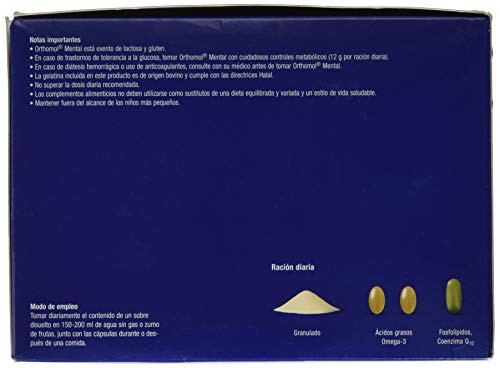 ORTHOMOL Mental 30sbrs+Caps, Negro, Estandar