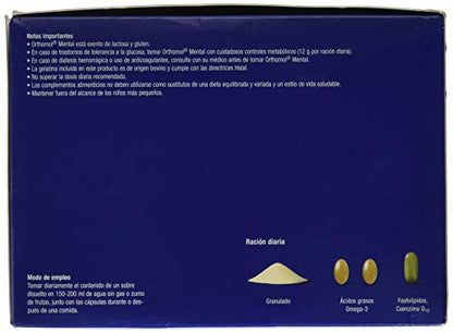 ORTHOMOL Mental 30sbrs+Caps, Negro, Estandar