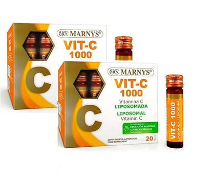 Pack 2 unidades de Vitamina C liposomada 1000mg 20 viales - Marnys