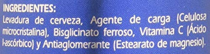 GSN | Hierro | Aporte de Alta Absorción | Prevenir y Tratar la Anemia | Aporta Energía | la Capacidad Mental en Niños| Periodos Menstruales | Levadura de Cerveza, Vitamina C | 60 comprimidos