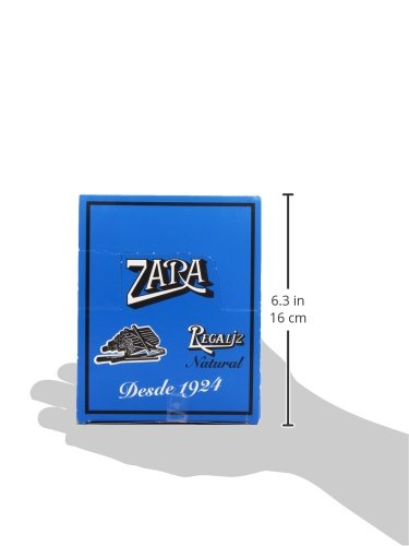 Zara CAJA REGALIZ SIN AZUCAR 100 BARRITAS, 720 gramo, 1