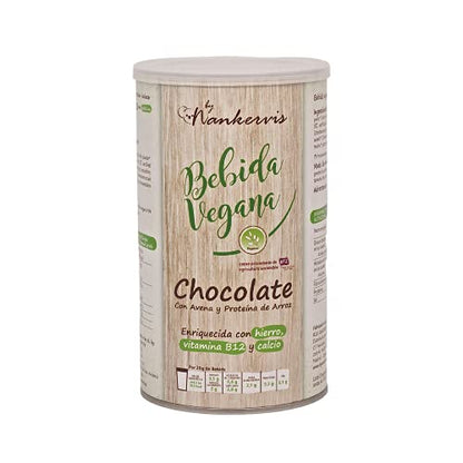 By Nankervis Bebida Vegana Chocolate Con Avena Y Proteina De Arroz 450Gr 450 g