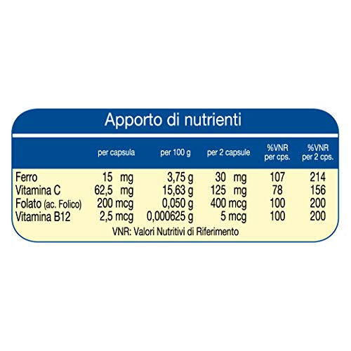 ESI Ferrolin C Complemento Alimenticio - 30 Cápsulas