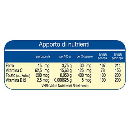 ESI Ferrolin C Complemento Alimenticio - 30 Cápsulas