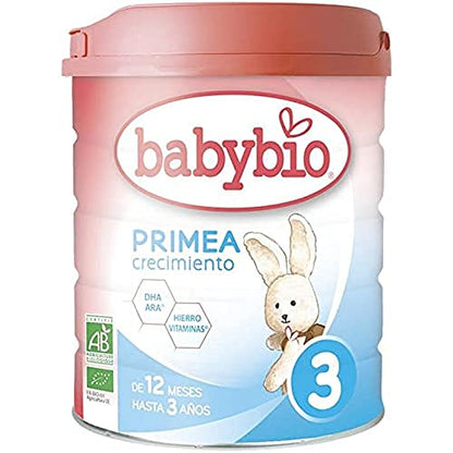 BABYBIO LECHE PRIMEA 3 CRECIMIENTO 10 meses 800gr. BIO