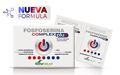 Soria Natural - FOSFOSERINA COMPLEX PLUS - FORMULA MEJORADA - Para la concentracion y la memoria