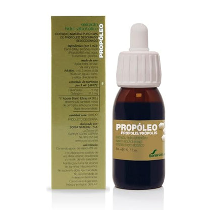 Soria Natural Propóleo Extracto Hidroalcohólico en Gotas – Ayuda a Estimular tus Defensas – Propiedades Antisépticas y Antiinflamatorias - 100% Natural - Ayuda al Sistema Inmune - Frasco de 50 ml.