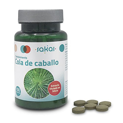 Sakai – Cola de caballo Sin sabor en comprimidos (diurético natural, remineralizador, fuente natural de silicio orgánico)