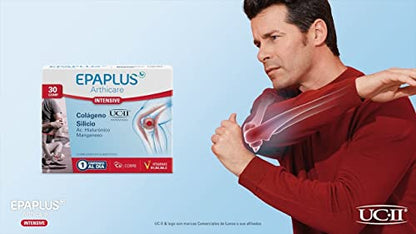EPAPLUS Arthicare Colágeno Intensive, UCII, 30 comprimidos, Silcio, Ácido Hialurónico, Manganeso, Cobre, Ayuda en Molestias Articulares