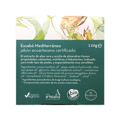 Jabón ECO Mediterráneo Aloe Vera y Almendra dulce Essabó, 120 g