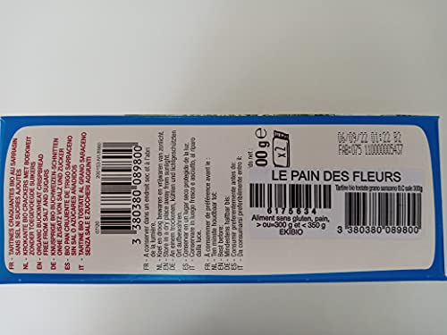 Le Pain des Fleurs Lpdf Tostadas Crujientes Trigo Sarrace Bio - Sin G/S/A 300 g