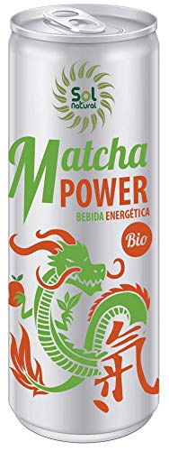 SOLNATURAL Bebida ENERGETICA Matcha Power Bio 250 ml, Estándar, Único