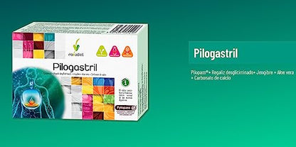 Novadiet – PILOGASTRIL Comprimidos con Pilopass, Regaliz, Jengibre, Aloe Vera y Carbonato de Calcio - Mejora las Molestias Gástricas y Ayuda Disminuir la Carga Bacteriana - 30 Comprimidos