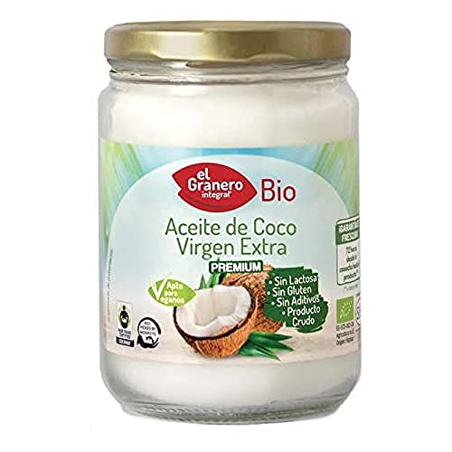 El Granero Integral - Aceite de Coco Virgen BIO - Nutritivo y Saludable - Favorece la Salud Cardiovascular - Para Cocinar - Apto para Veganos