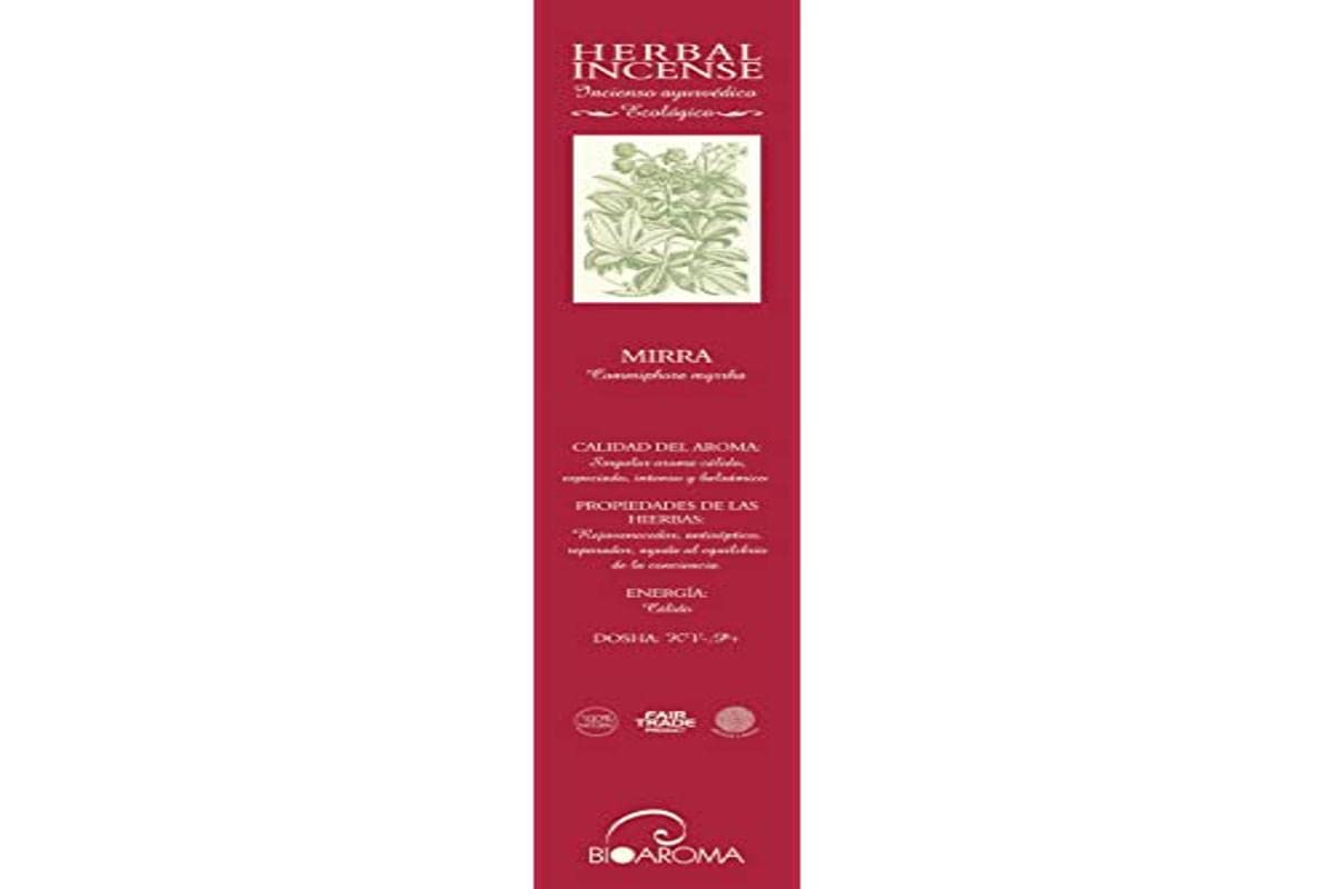 Bioaroma Incienso Eco Bioaroma De Mirra 12 Varillas 500 g, 1