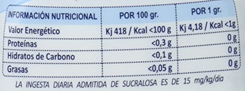 Sucralin Granulado para Diabeticos, 190 gr, 190 gramo, 1