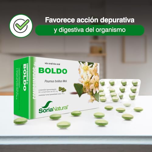 Soria Natural Boldo Combinación de Multivitaminas y Minerales - 60 Tabletas