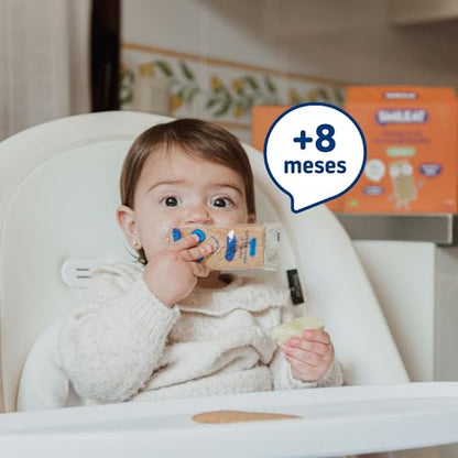 Smileat - Panecitos Multicereales Ecológicos, Ingredientes Naturales, Snacks y Meriendas, Para Bebés a Partir de los 8 Meses, 60g
