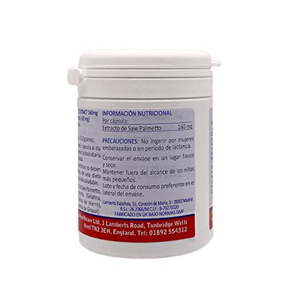Lamberts Extracto De Saw Palmetto 160mg - 60 Cápsulas