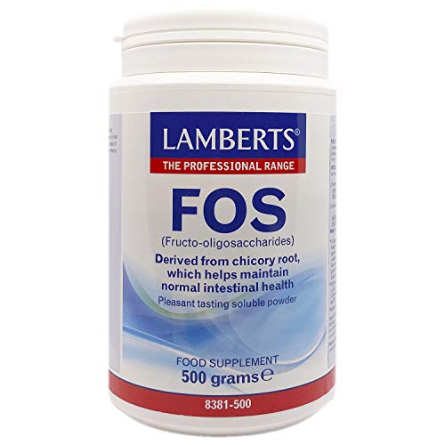 Lamberts Fos (fructo-oligosacáridos) G Polvo, Blanco, 500 Gramo