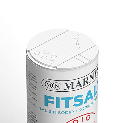 Sal Sin Sodio - Fitsalt - Sal 0% Sodio, Ideal para dietas bajas en sodio, Ayuda a tu corazón - Bote 250 g