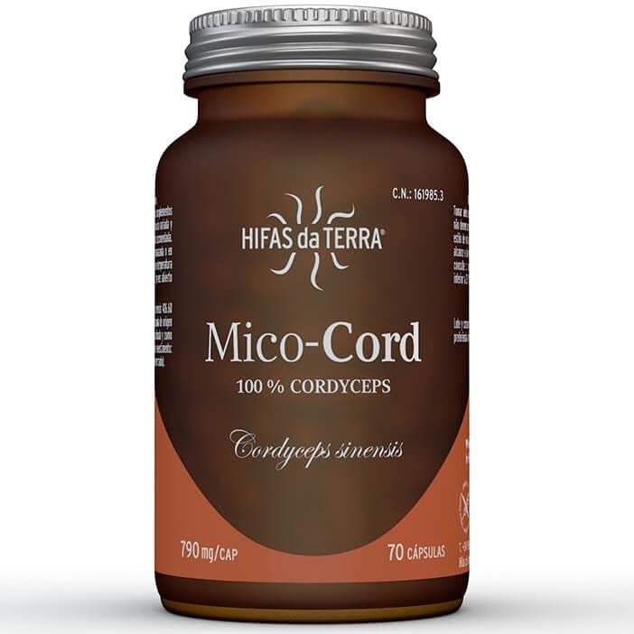 Mico Cord+Vitamina C - Cordiceps 70 capsulas Hifas da terra