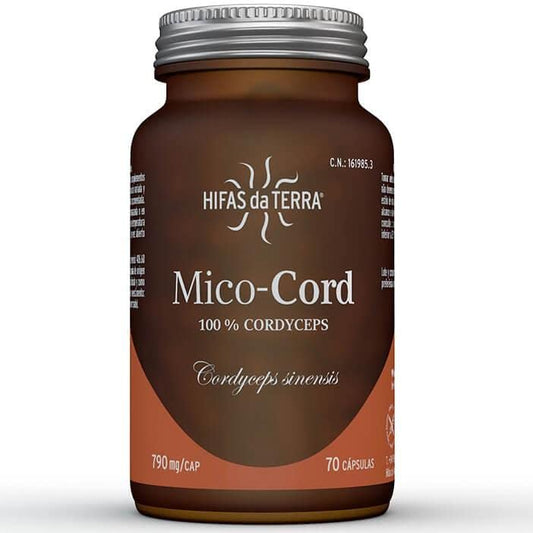 Mico Cord+Vitamina C - Cordiceps 70 capsulas Hifas da terra