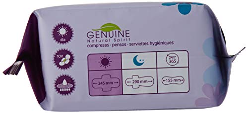 Genuine Compresa De Noche 10Ud. 200 g