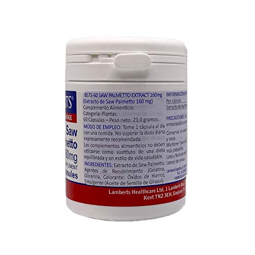 Lamberts Extracto De Saw Palmetto 160mg - 60 Cápsulas