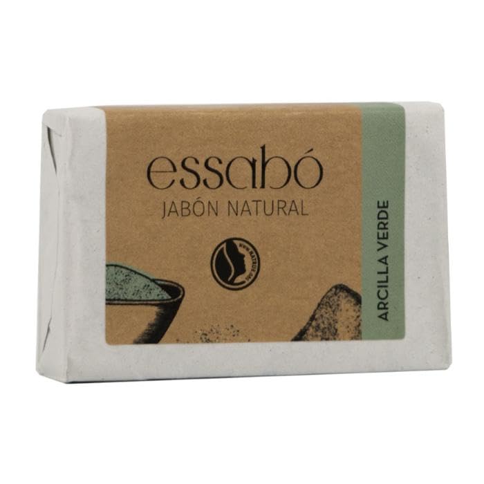 Essabó JABON Artesano Arcilla Verde Estuche 6 Uds/100 gr, Estándar, Único