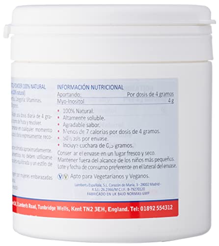 Lamberts Myo Inositol en Polvo - 200 gr