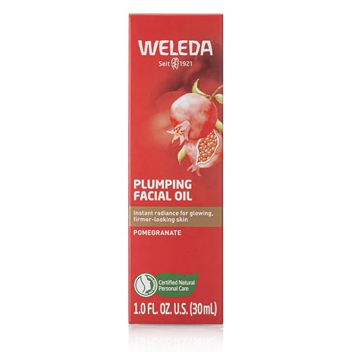 Weleda - Aceite Facial Reafirmante Granada, Concentrado Antiedad, Piel Radiante, con Aceite de Sésamo y Aceite de Semillas de Granada, Tratamiento Natural - 30 ml