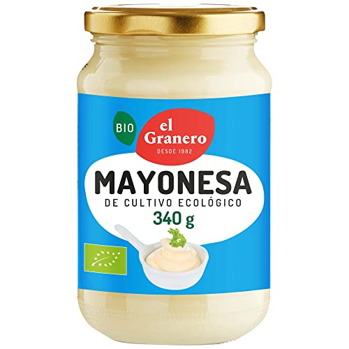 El Granero Integral - Mayonesa BIO - 340 g - Rica en Vitaminas - Fuente de Energía y Omega 3 y 6 - Elaborado con Ingredientes Naturales y Sin Aditivos